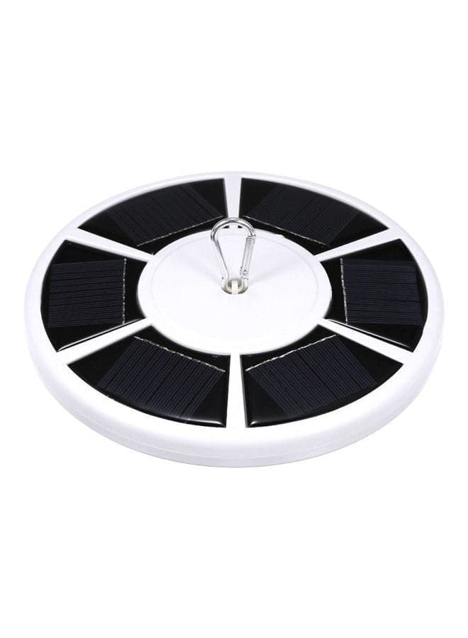 Solar Powered Energy Outdoor Light White/Black 24x23.5x5.7centimeter