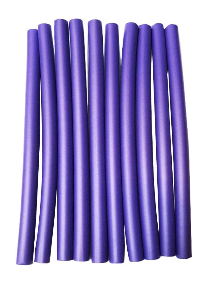 10 Piece Hair Flexible Roller Blue 25cm