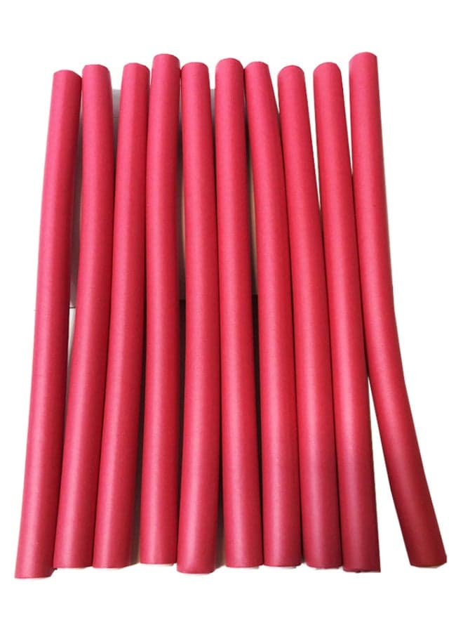 10 Piece Hair Flexible Roller Pink 25cm