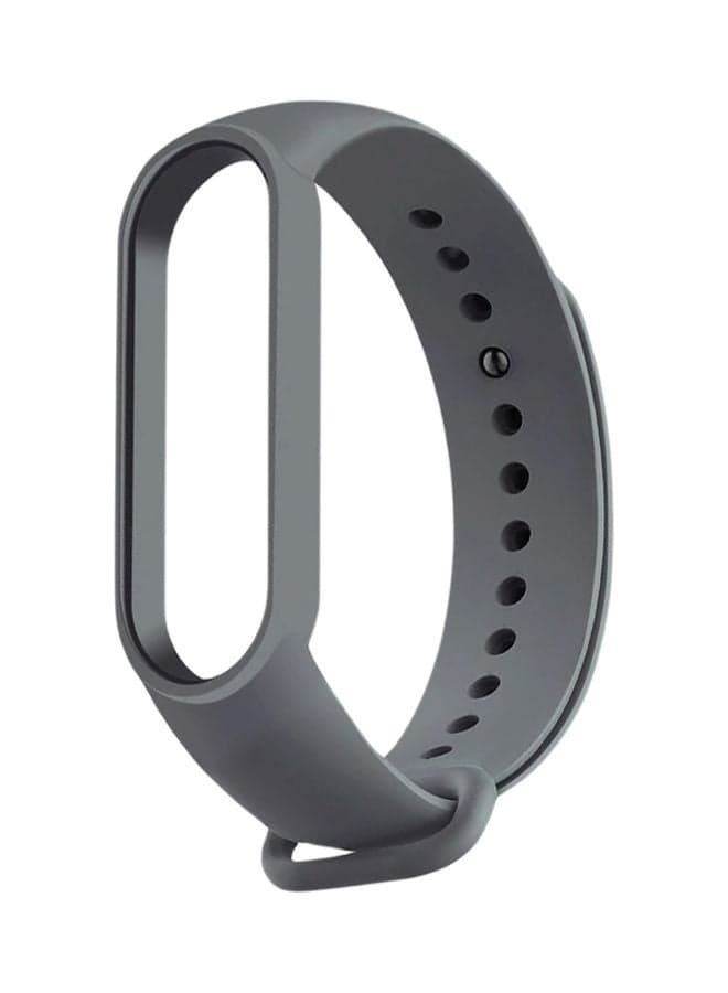 Replacement Strap For Xiaomi Mi Band 5 Dark Grey Fitness Tracker Bands