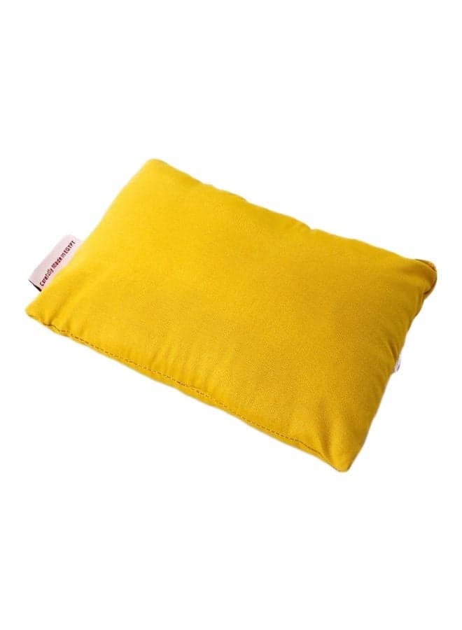 Neck Support Pillow Microfiber Yellow 20x25cm Cervical Pillows