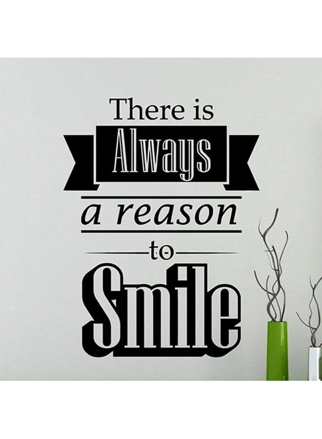 Quotes Self Adhesive Wall Sticker Black 80 x 60cm Wall Stickers & Murals
