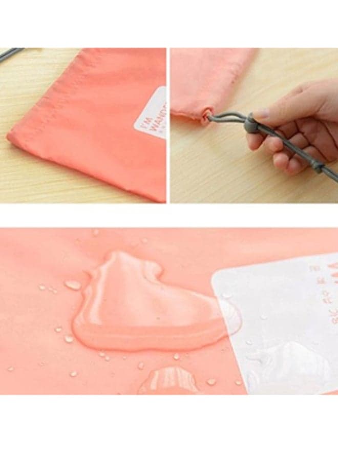 4 Piece Waterproof Shoe Storage Bag Pink/White (٣)