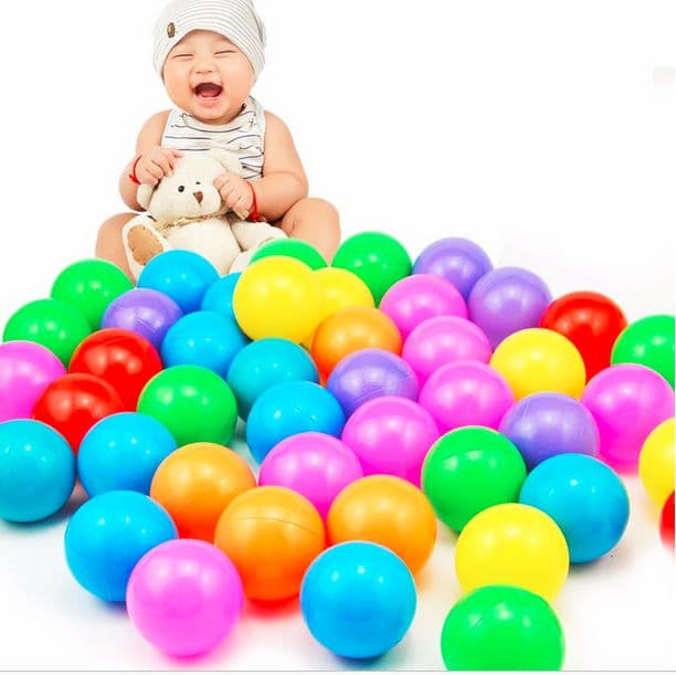 50-Piece Soft Plastic Ocean Balls Set Multicolor 6x6x6cm Ball Pits & Accessories (٣)