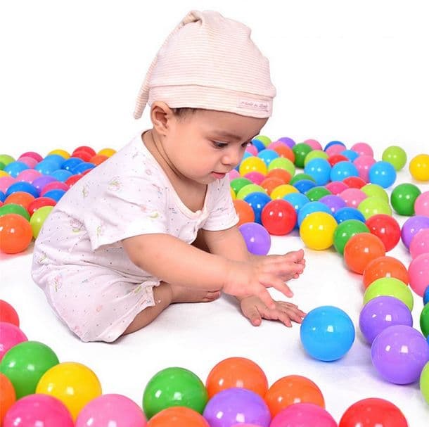50-Piece Soft Plastic Ocean Balls Set Multicolor 6x6x6cm Ball Pits & Accessories (٤)