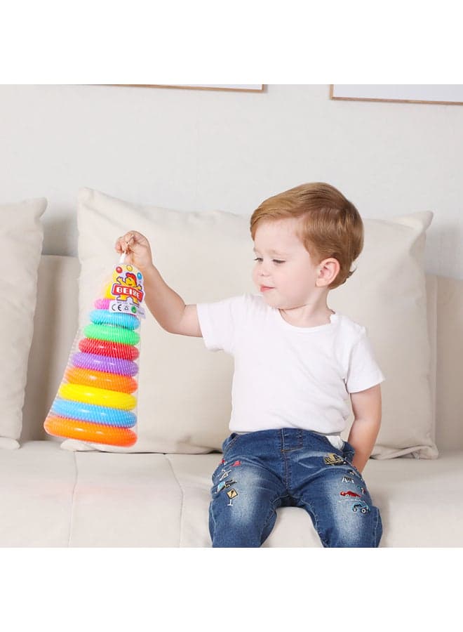 11-Piece Duck Ferrule Stacked Circle Play Toy Net Bag (7)