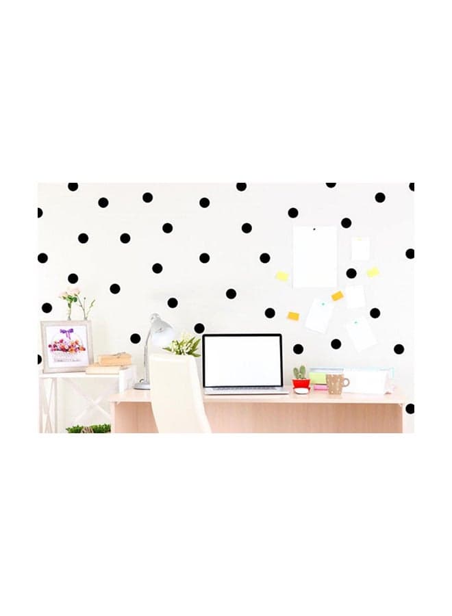 Polka Dots 8Cm 50Pcs/Set Wall Decals For Living Room Home Decor Waterproof Wall Stickers Black 8x8cm Wall Stickers & Murals
