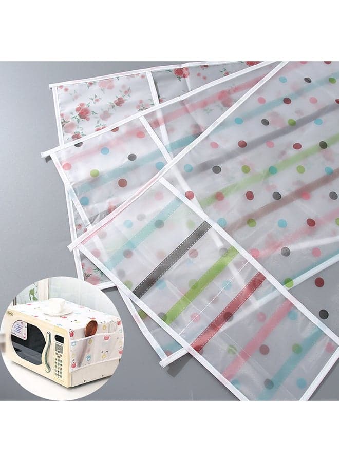 Microwave Oven Dustproof Cover With Storage Compartment Multicolour Storage Sets