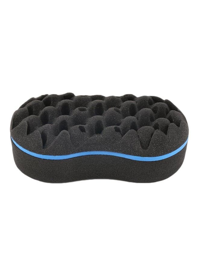 Locking Twist Coil Afro Curl Oval Sponge Blue/Black Styling Accessories