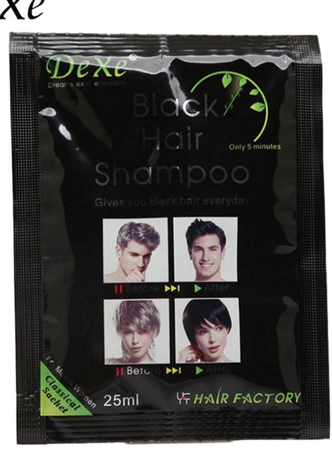 Fast Dye Hair Shampoo Black 25ml Chemical Hair Dyes