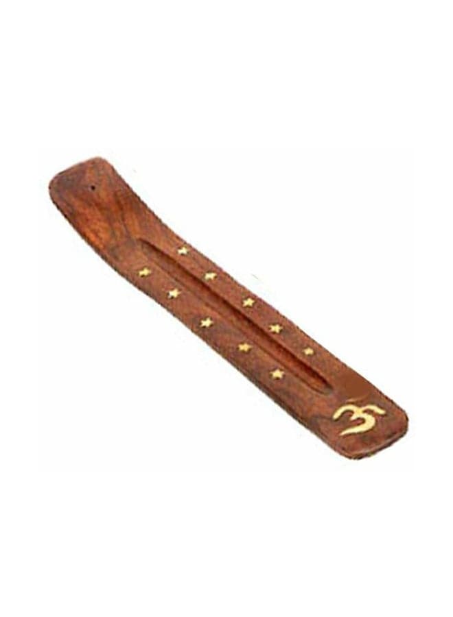 Wooden Incense Sticks Holder Brown