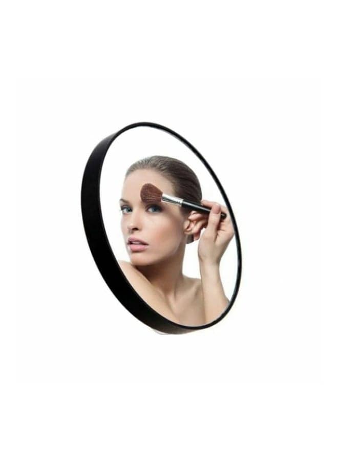 Magnifying 5x Mirror With Stainless Steel Tweezer Clear/Black Makeup Mirrors