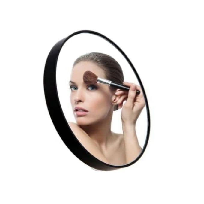 Magnifying 5x Mirror With Stainless Steel Tweezer Black Makeup Mirrors (3)