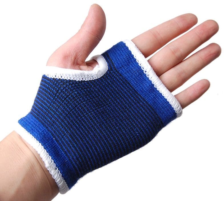 2-Piece FloMaster Elastic Palm Wrist Support Grip Set Blue (4)