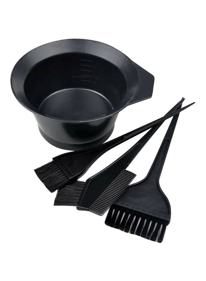 4-Piece Hair Dye Kit Black Hair Care Accessories