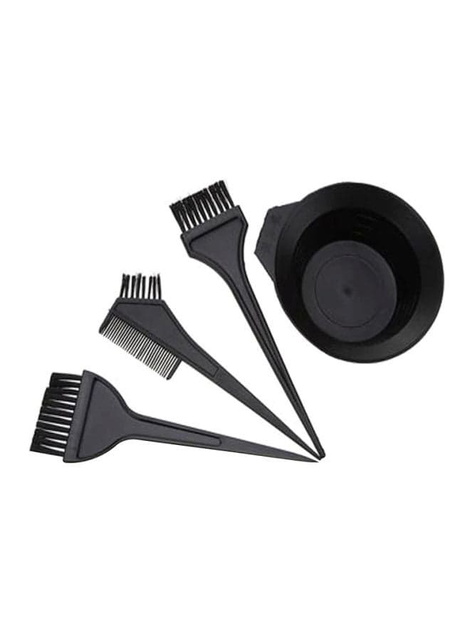 4-Piece Hair Colouring Tool Set Black Hair Care Accessories