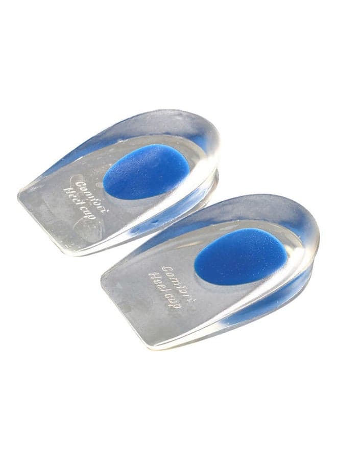 U Shape Silicone Foot Heel Support Pain Relief Damping Pad Inserts Insole Mat Blue Women's Shoe Care & Accessories