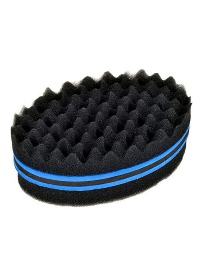 Double Sided Magic Hair Brush Sponge Wave Dreads Locking Curl Coil Afro Barber Tool Black 15*15*15cm Face Brushes & Sponges (٥)
