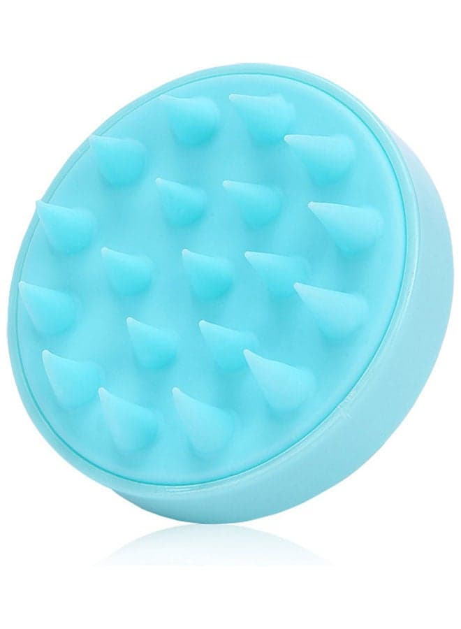 Silicone Head Massager Shampoo Brush Blue Styling Accessories (٣)