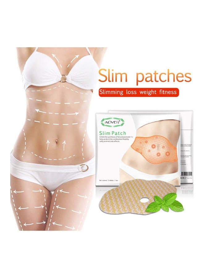 5 PCS Belly Slimming Patch Anti-Obesity Quick Slimming Patches Weight Loss Abdomen Treatment Fat Burning Navel Pads (6)