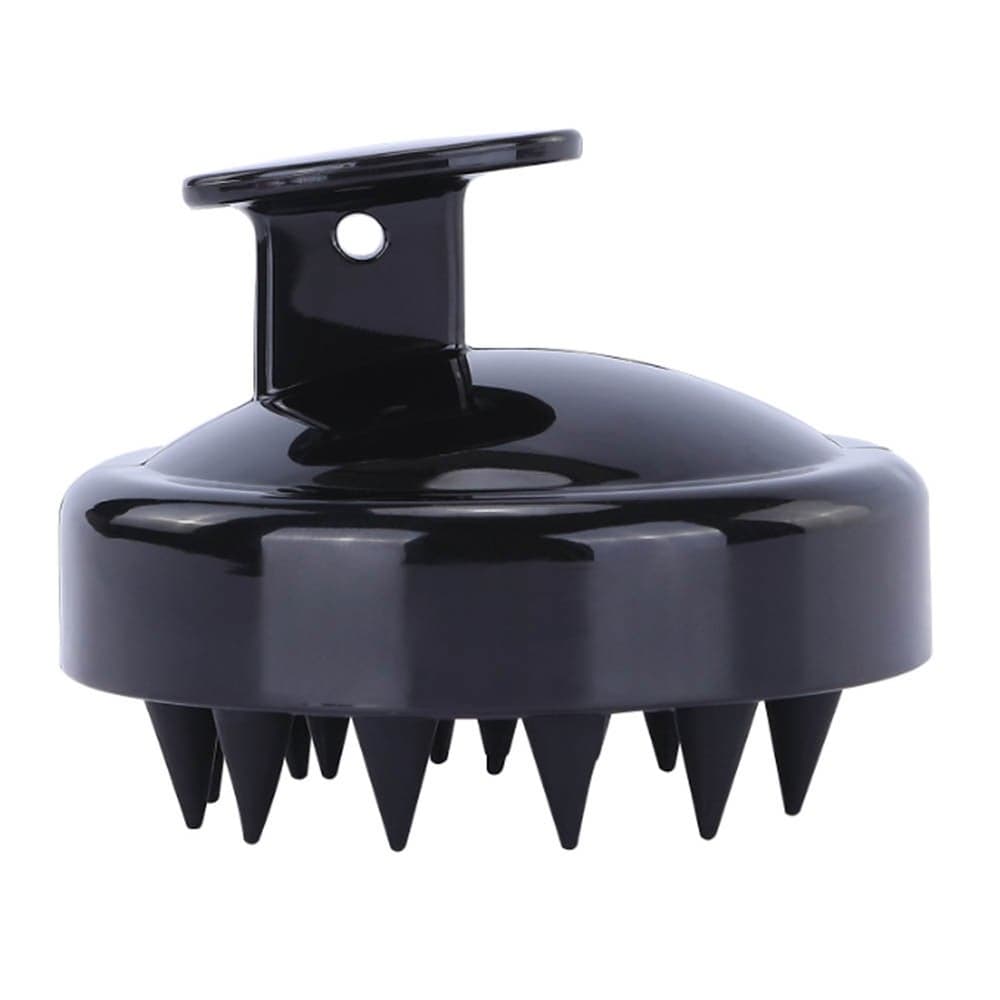 Soft Silicone Hair Scalp Massager Shampoo Comb Black 8 X 8 X 8cm Styling Accessories