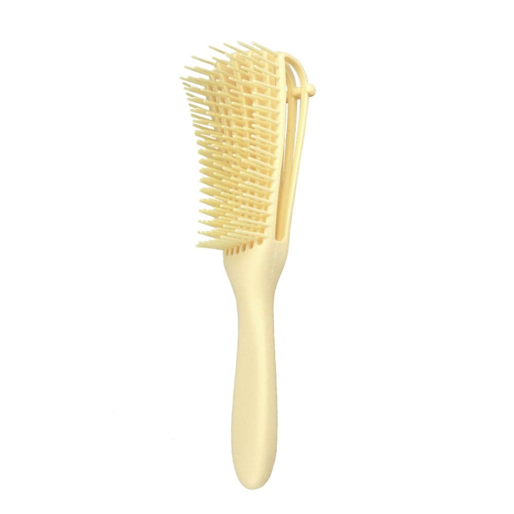Hair Comb With Adjustable Detangler Brush for Afro America Wavy Curly Hair Detangle Easily Wet Dry Long Hair for Beautiful Shiny Curls Blu Yellow 24.5 X 4 X 5.5cm Styling Accessories