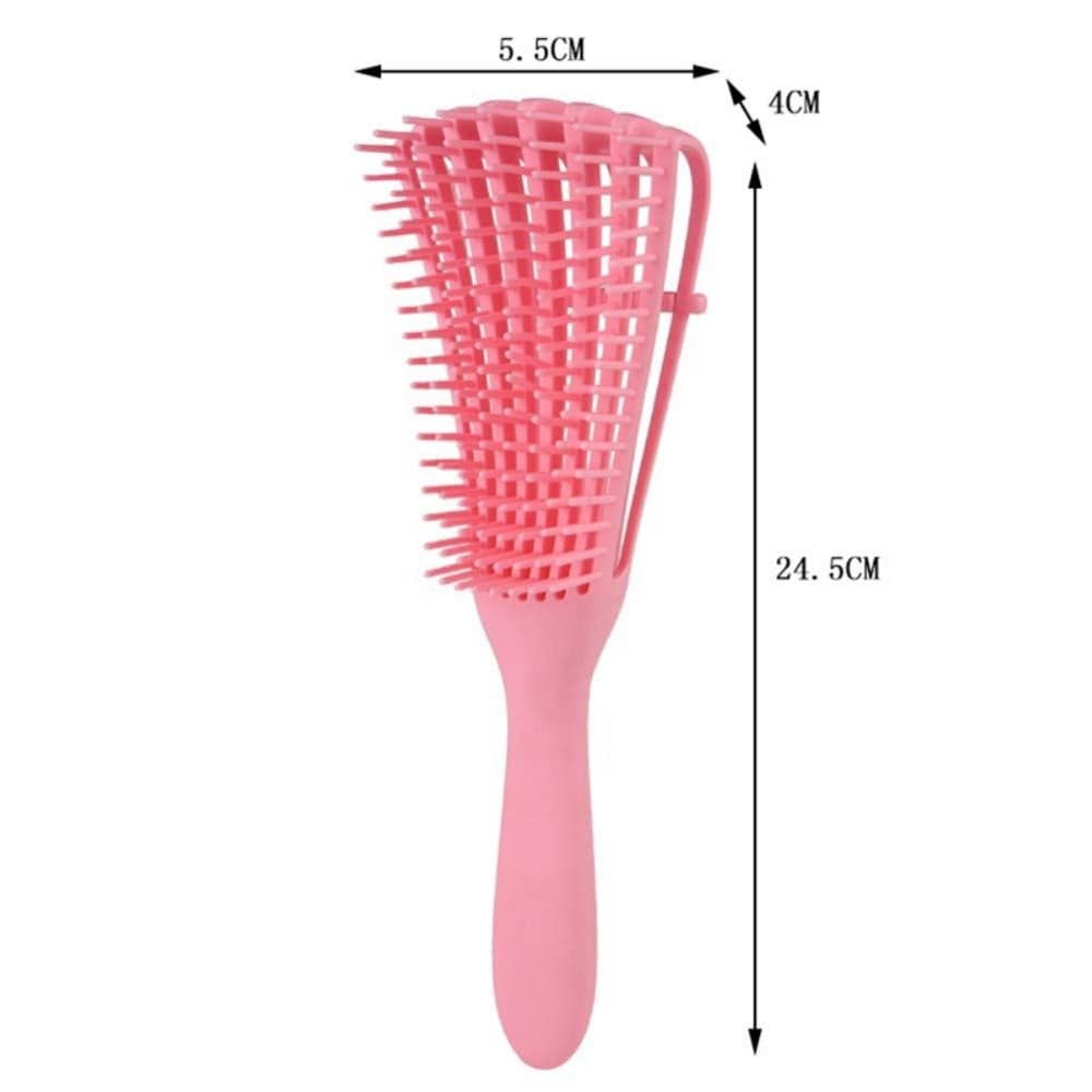 Hair Comb With Adjustable Detangler Brush for Afro America Wavy Curly Hair Detangle Easily Wet Dry Long Hair for Beautiful Shiny Curls Blu Purple 24.5 X 4 X 5.5cm Styling Accessories (٣)
