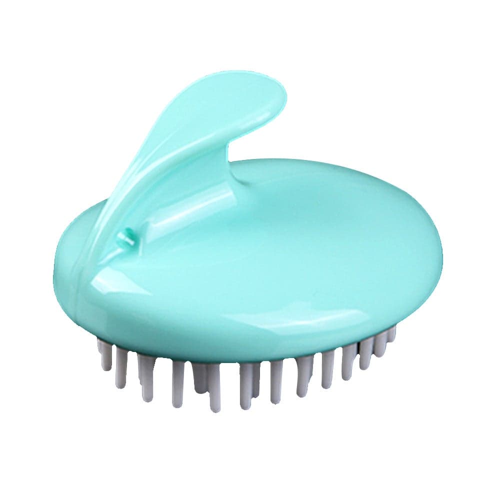 Soft Silicone Shampoo Brush Hair Scalp Massage Comb Light blue 9.4 X 6.7 X 8.3cm Styling Accessories