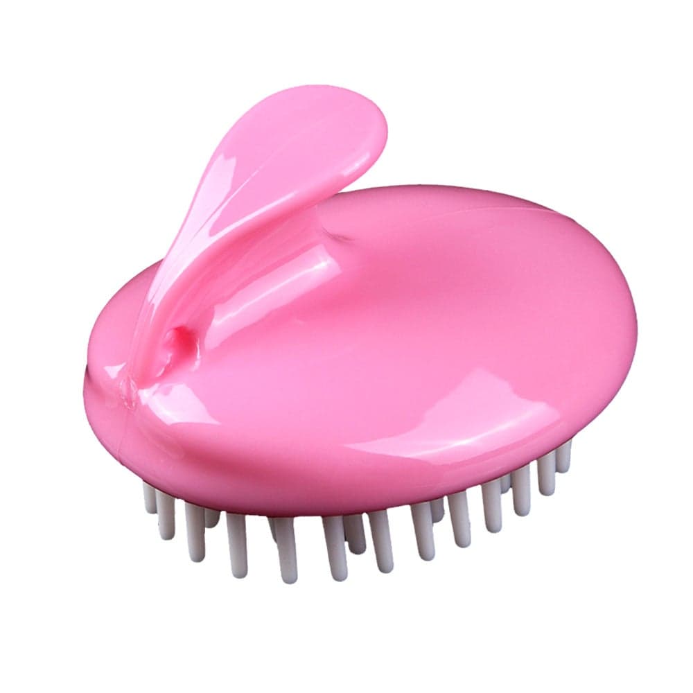 Soft Silicone Shampoo Brush Hair Scalp Massage Comb Pink 9.4 X 6.7 X 8.3cm Styling Accessories