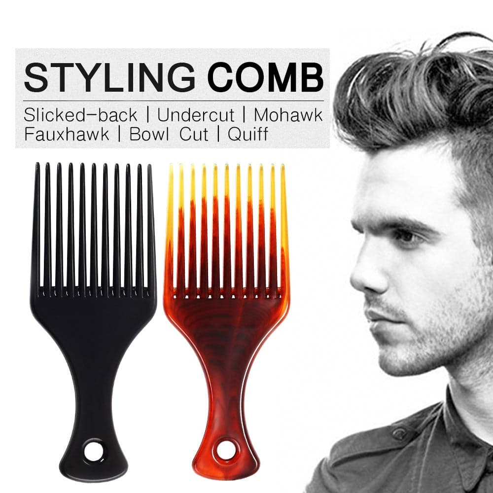 Hair Fork Comb Black 16 x 1 x 6.5cm Styling Accessories (٥)