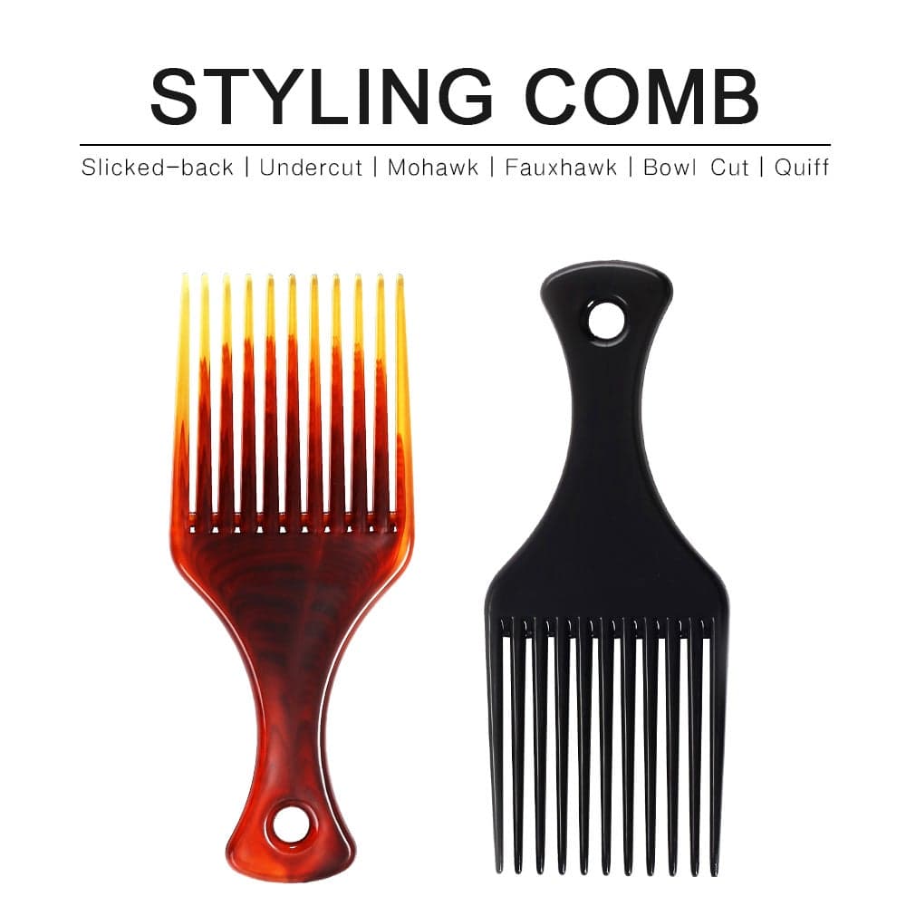 Hair Fork Comb Black 16 x 1 x 6.5cm Styling Accessories (٧)