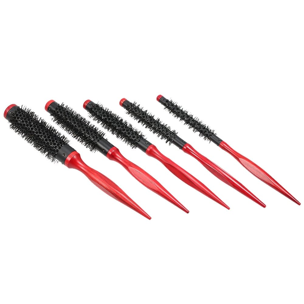 15mm Hair Round Brush Quiff Roller Comb Black/Red 31 x 3 x 3cm Styling Accessories (٣)