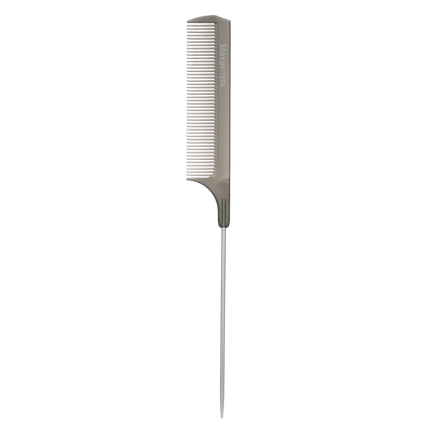 Fine Tooth Metal Pin Hairdressing Rat Tail Comb Black 26X1X5cm Styling Accessories