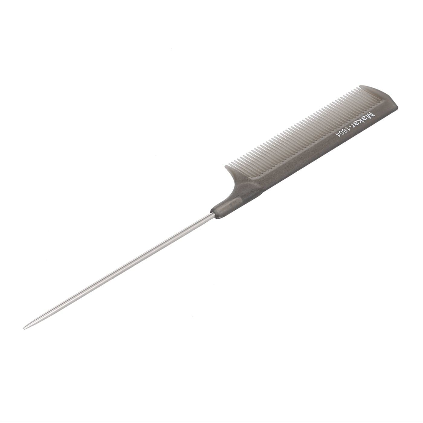 Fine Tooth Metal Pin Hairdressing Rat Tail Comb Black 26X1X5cm Styling Accessories (٦)
