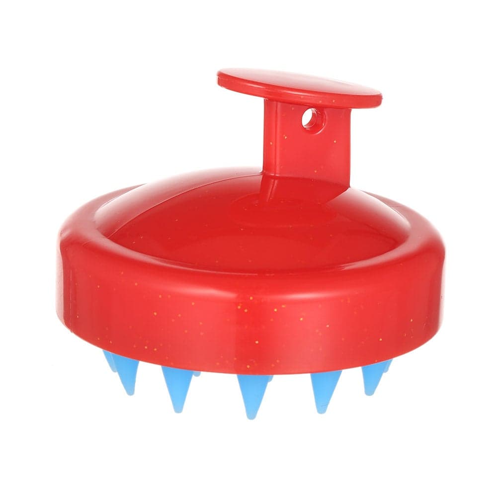 Soft Silicone Head Massager Comb Red 8X8X8cm Styling Accessories (4)