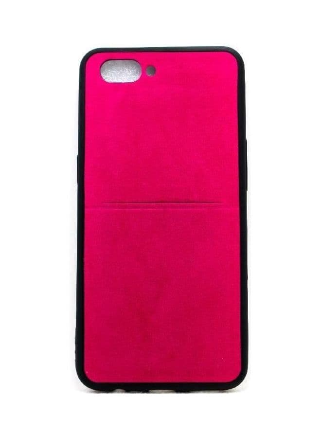 Back Cover With Pocket For Oppo A3S Shamoa Pink Cases & Covers