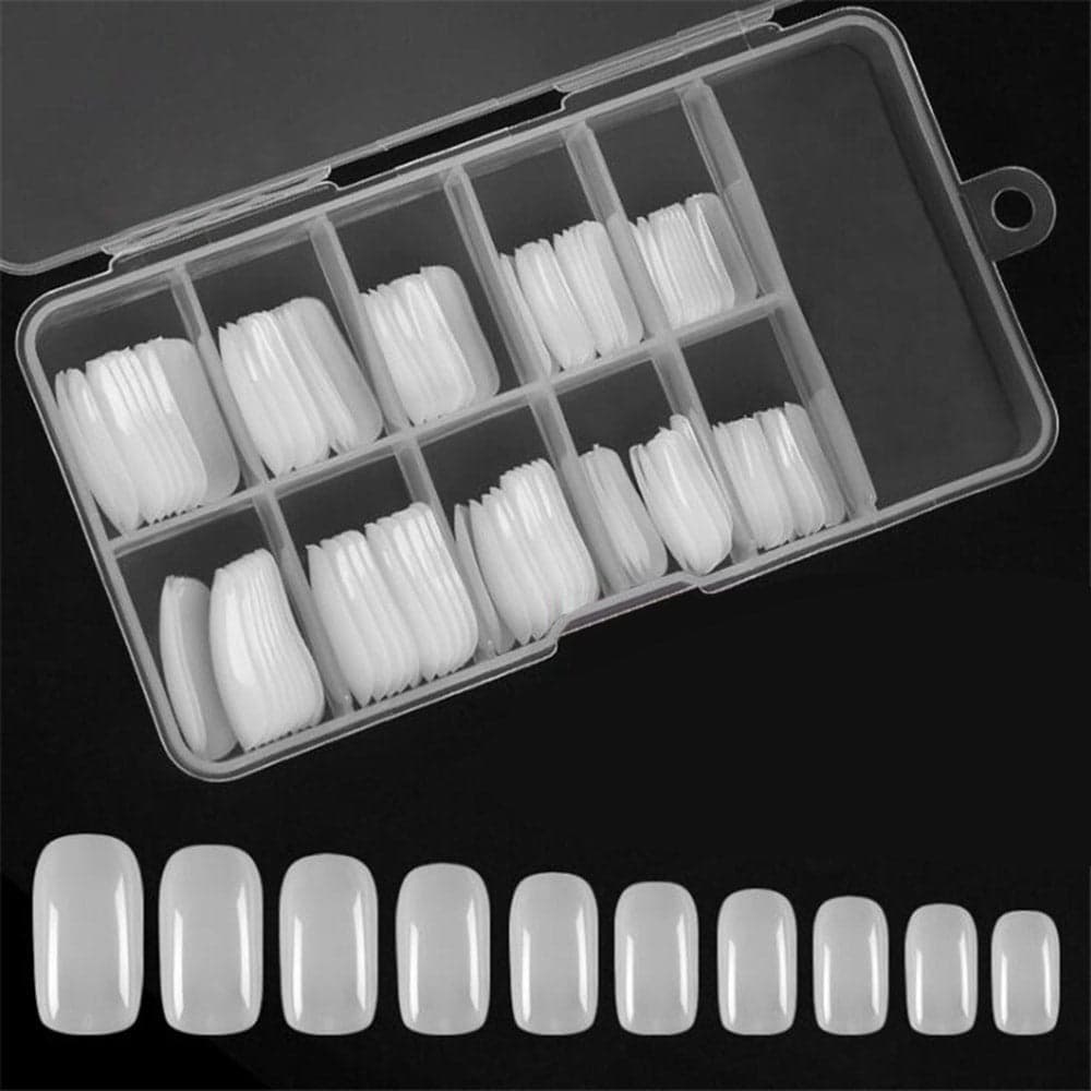 100 Piece False Nails Tips Ivory Press On False Nails