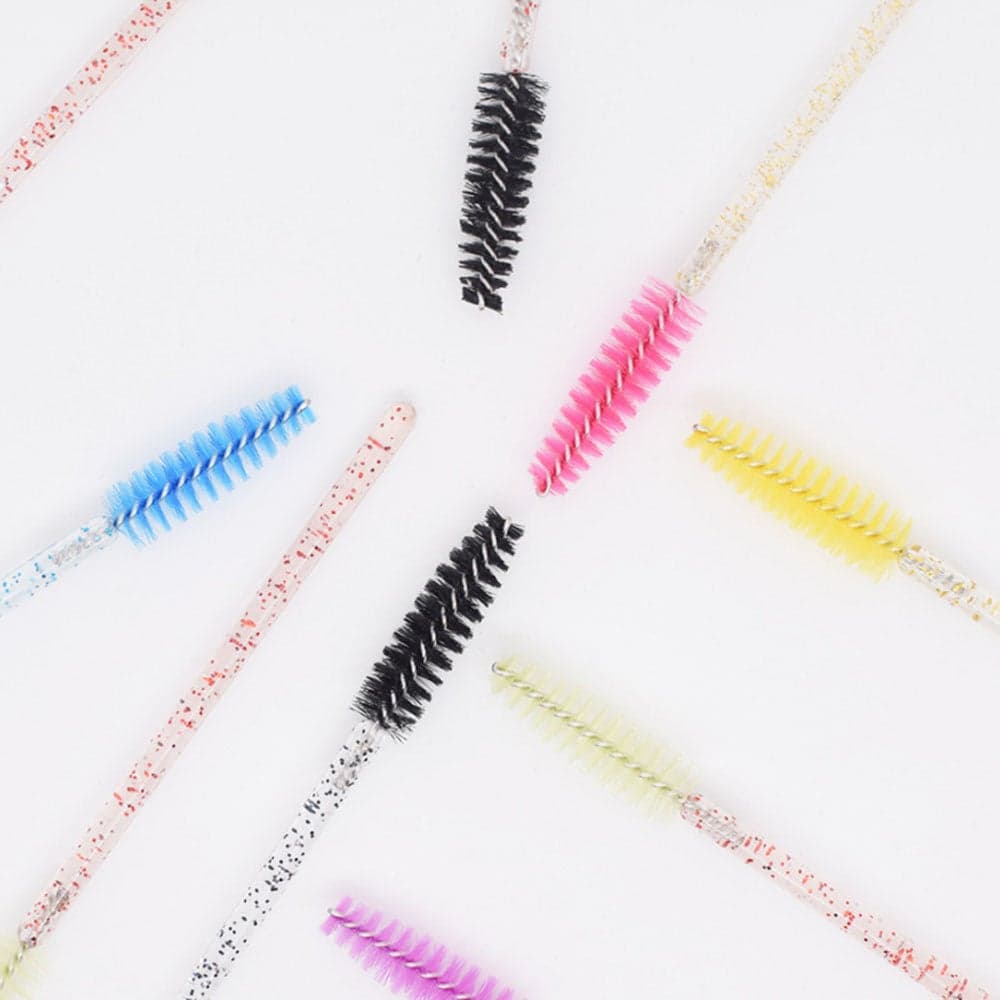50 Piece Disposable Eyelash Mascara Brush Set Blue Face Makeups (٤)