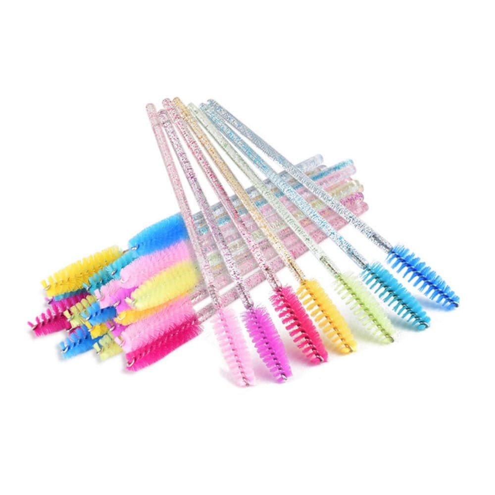 50 Piece Disposable Eyelash Mascara Brush Set Blue Face Makeups (٧)