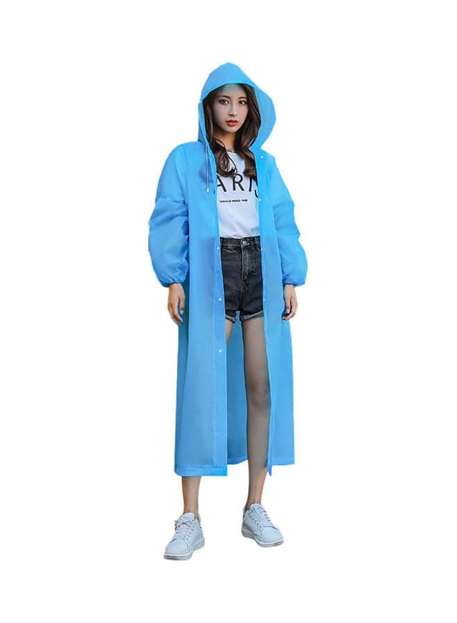 Unisex Outdoor Travel Waterproof Hooded Drawstring Raincoat Jacket Rainwear 0.147kg Camping Personal Care