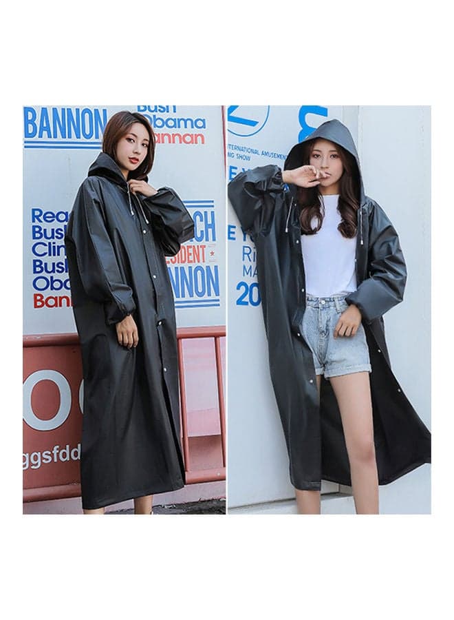 Unisex Outdoor Travel Waterproof Hooded Drawstring Raincoat Jacket Rainwear 0.147kg Camping Personal Care (٣)