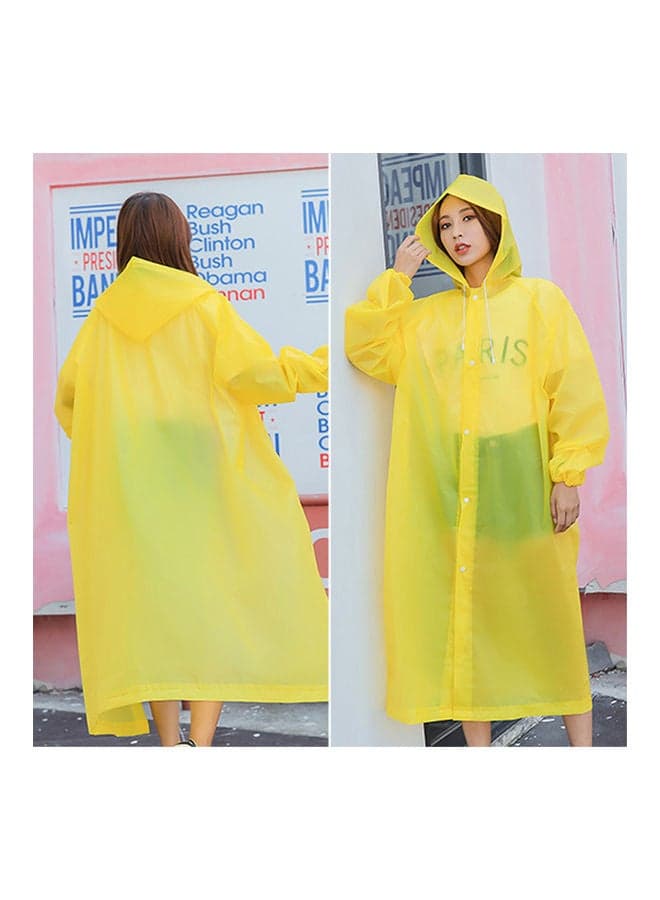 Unisex Outdoor Travel Waterproof Hooded Drawstring Raincoat Jacket Rainwear 0.147kg Camping Personal Care (٤)