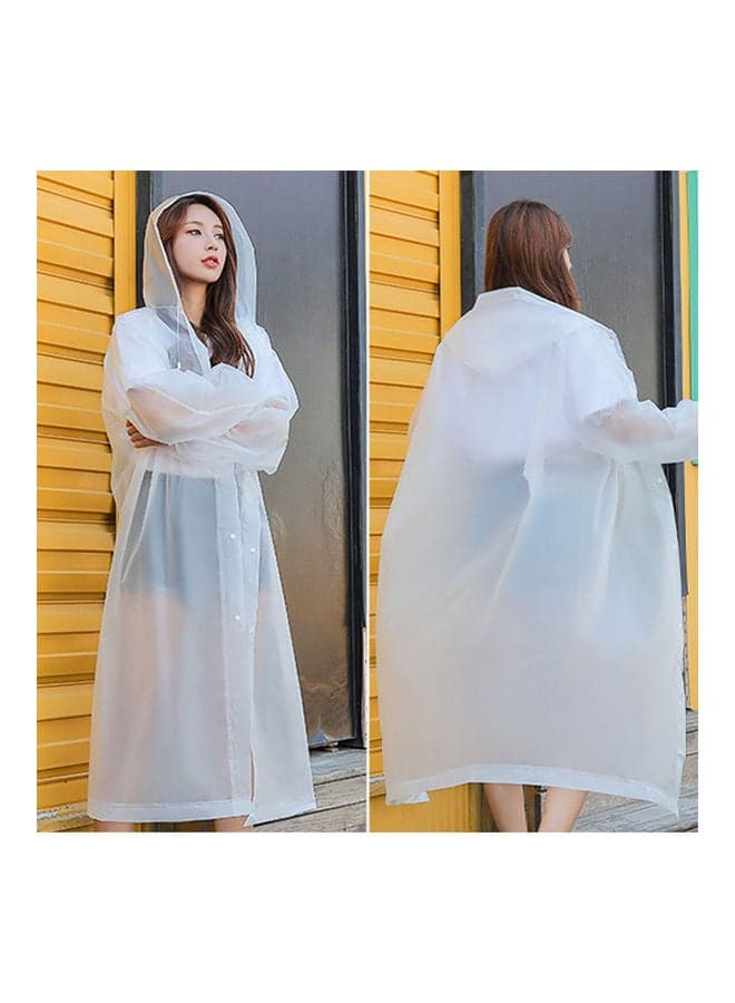 Unisex Outdoor Travel Waterproof Hooded Drawstring Raincoat Jacket Rainwear 0.147kg Camping Personal Care (٦)