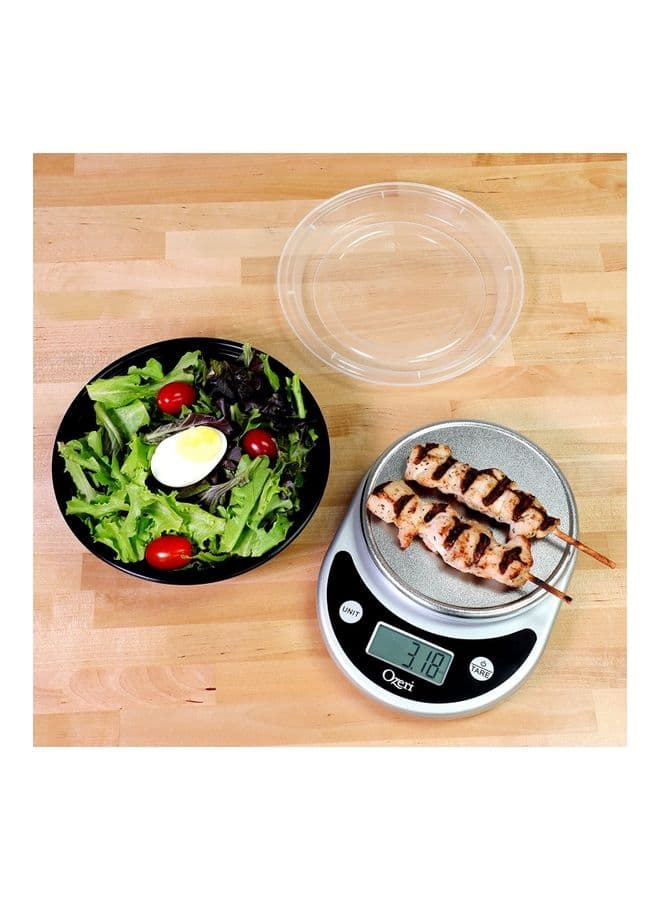 5-Piece Food Storage Containers With Lids Black/Clear (3)