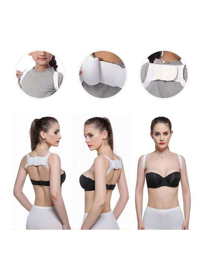 Posture Corrector Body Shoulder Back Support Belt Band 20*10*20cm Arm, Knee & Leg Sleeves (٧)