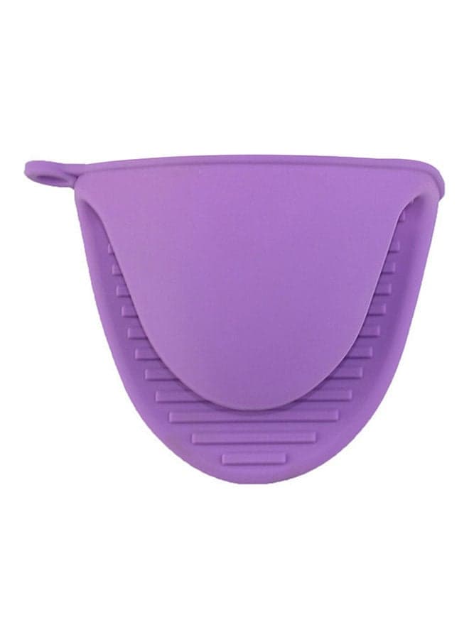 A Pair of Thick Oven Pinch Mitts, Heat Resistant Anti-Scald Gloves for Cooking Pinch Grips, Pot Holder and Potholder for Kitchen, Food-Grade Silicone purple 15.00*5.00*10.00cm (٣)