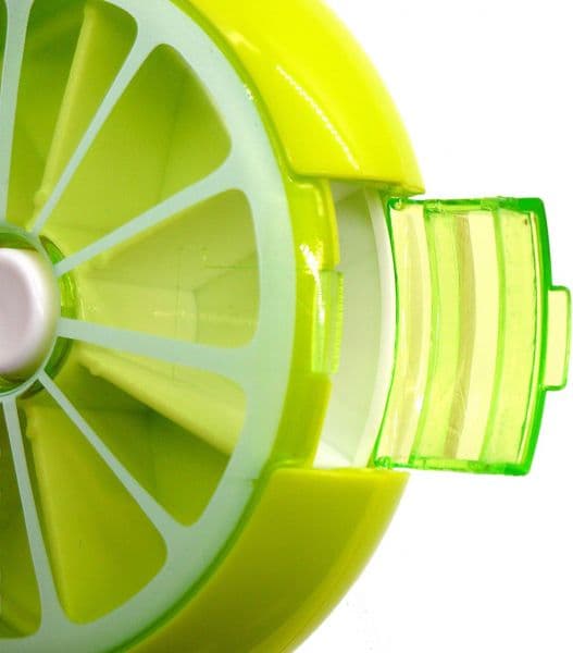 Lemon Shaped Portable Pill Storage Box Green Other Storage (5)