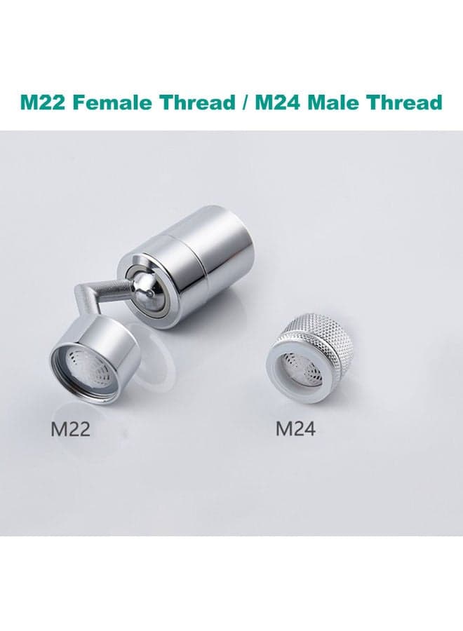 Universal 720° Rotate Filter Faucet Water Tap Sprinkler Frother Silver 16.00*6.00*9.00cm Decorative Accessories (٤)