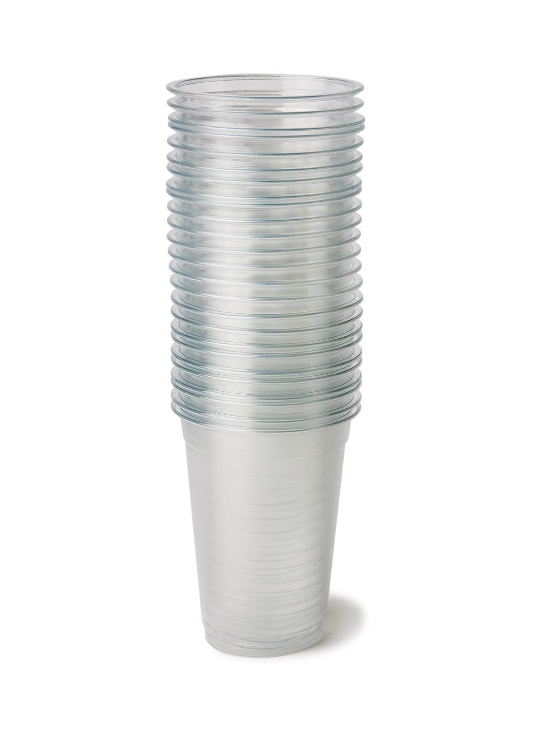 25-Piece Juice Cups 10 Ounce Clear Cups & Straws