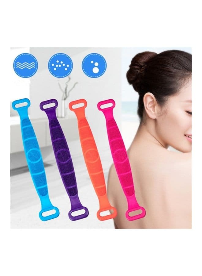 Silicone Massage Pull Strap Bath Brush Powerful Exfoliating Rubbing Artifact Multicolour 20 x 2 x 15cm Body Scrubs & Exfoliators (4)